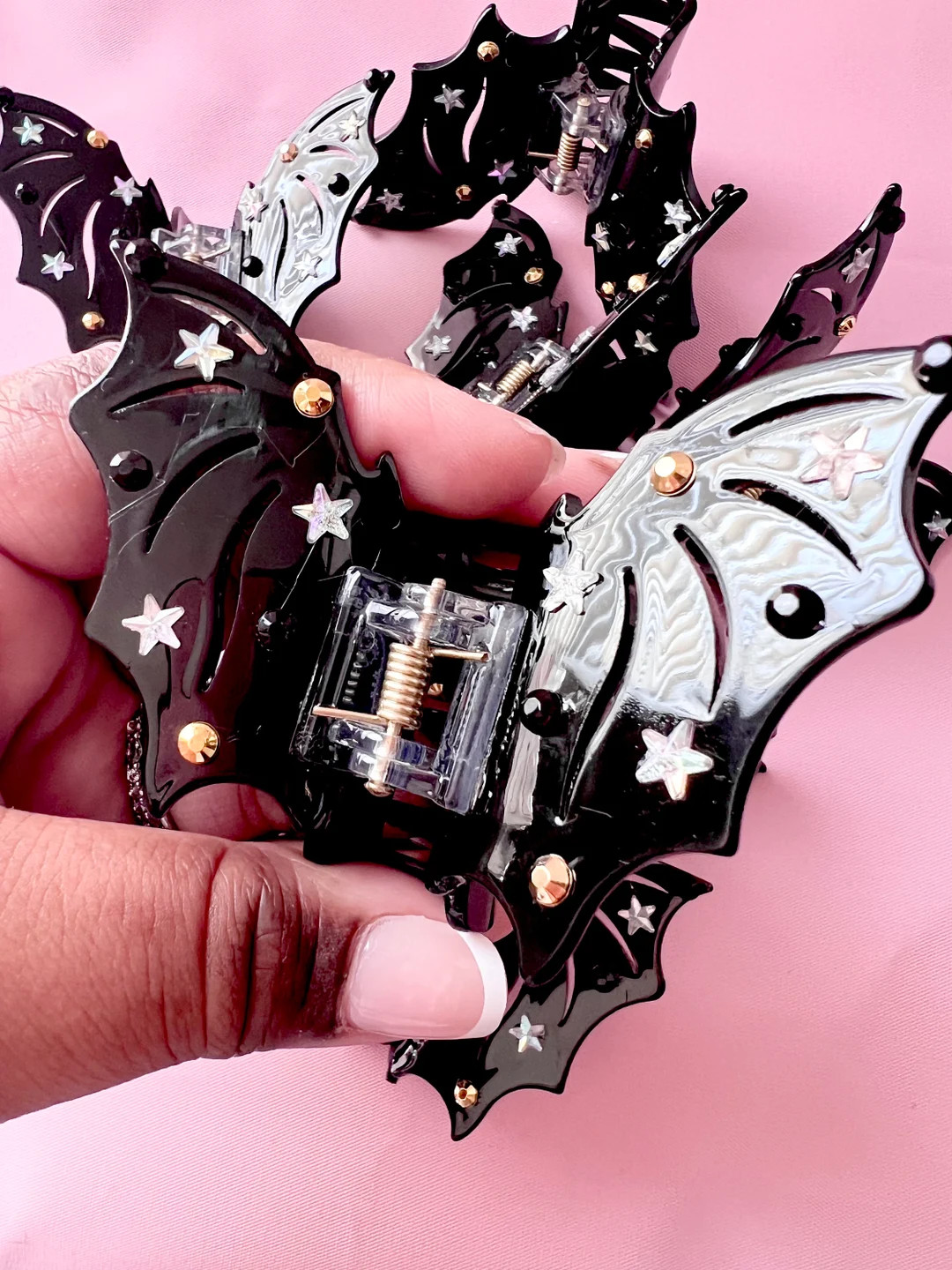 Bat Claw Clip. Halloween Hair Accessories. Hair Clips. - Etsy | Etsy (US)