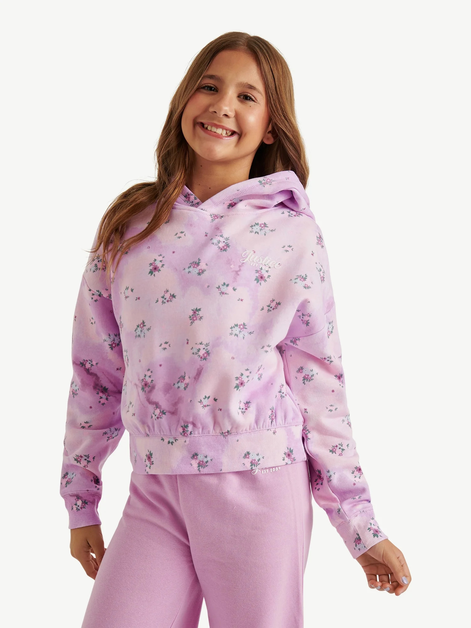 Justice Girl's EDF Active Hoodie, Sizes XS - XLP | Walmart (US)