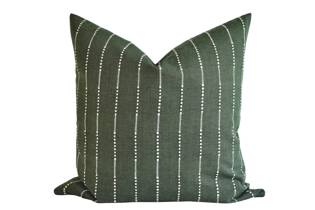 Hmong Woven Pillow Cover - Forest Green - Etsy | Etsy (US)