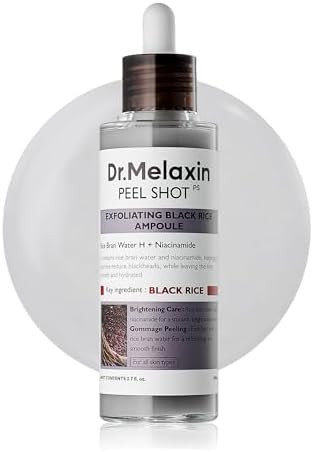 Dr.Melaxin Peel Shot Glow Rice Peeling Ampoule 80ml Daily Soft Exfoliating Face and Body Scrub De... | Amazon (US)