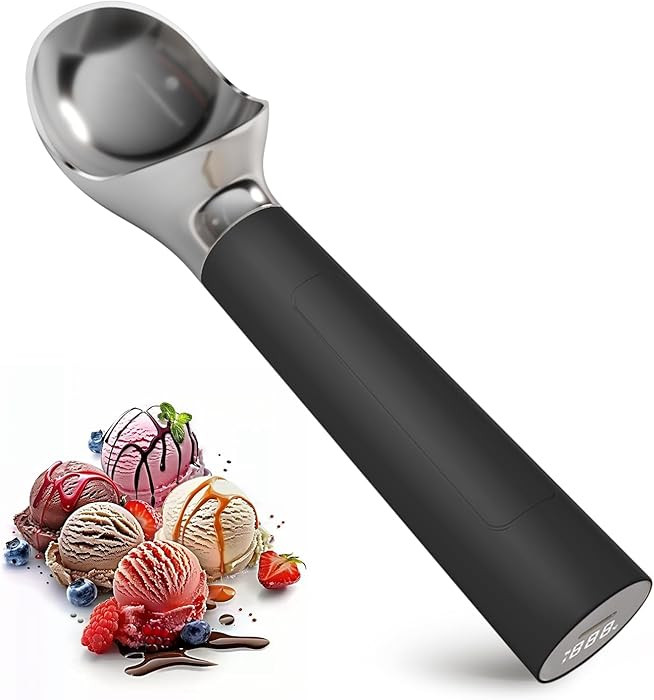 Heated Ice Cream Scoop, Electric Scooper for Hard IceCream, Self Warming Spoon Max to 158℉, Rec... | Amazon (US)