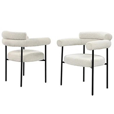 Upholstered Kitchen Dining Chair Armchair (Set Of 2) | Wayfair North America