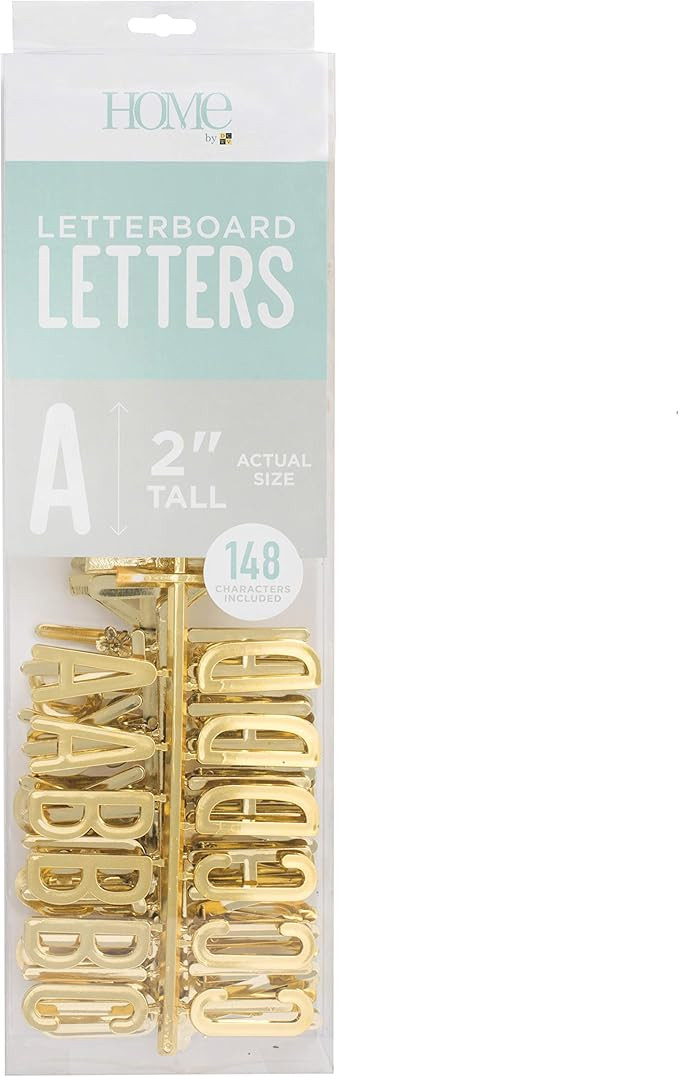 DCWVE Die Cuts with A View 2" Letter Pack Letterboard-Premium-Gold (148 pcs) LP-006-00002, 2" | Amazon (US)