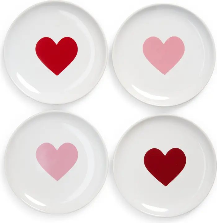 Set of 4 Valentine Appetizer Plates | Nordstrom