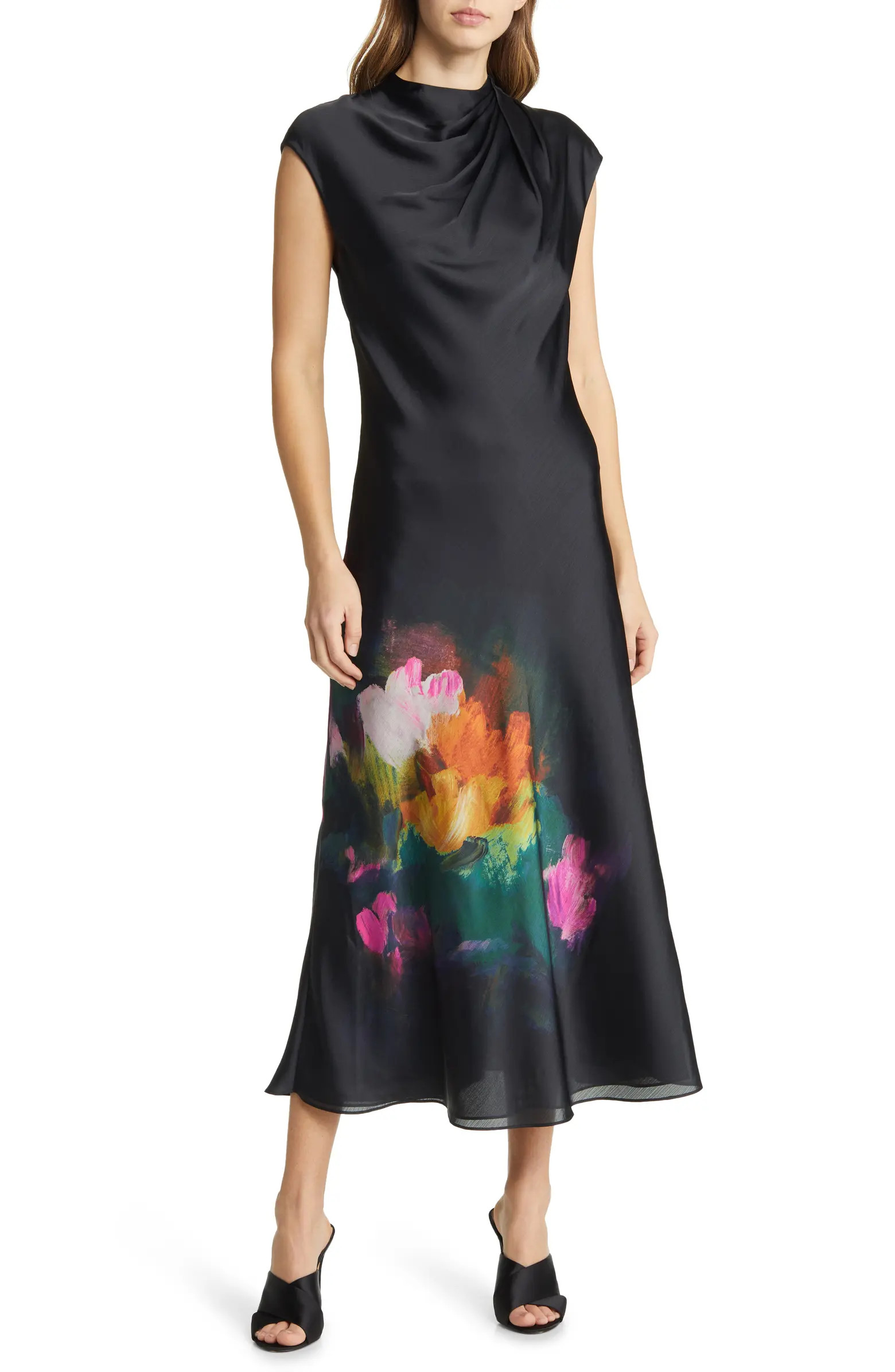 Ted Baker London Averiee Abstract Floral Satin Slipdress | Nordstrom | Nordstrom