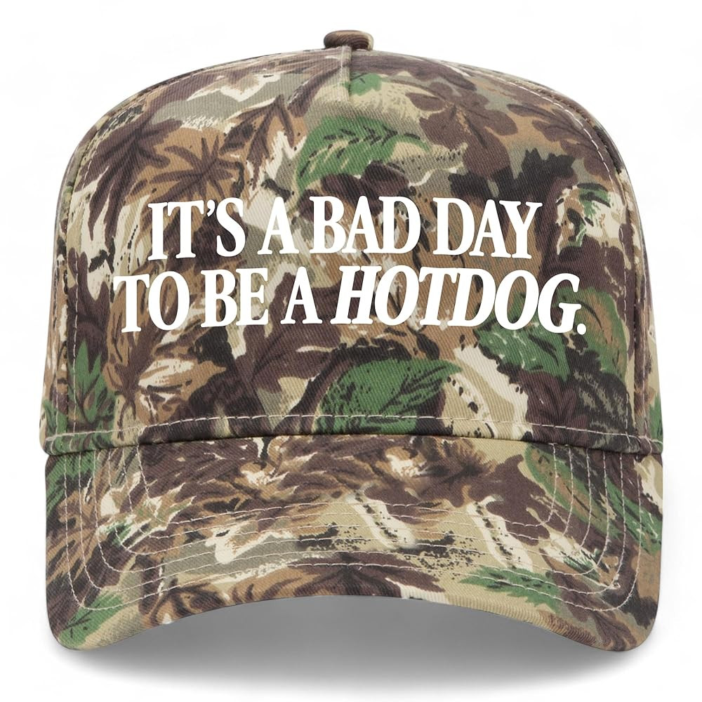 It's A Bad Day to Be A Hotdog Vintage Trucker Hat | Premium Snapback Baseball Hat for Men & Women | Amazon (US)