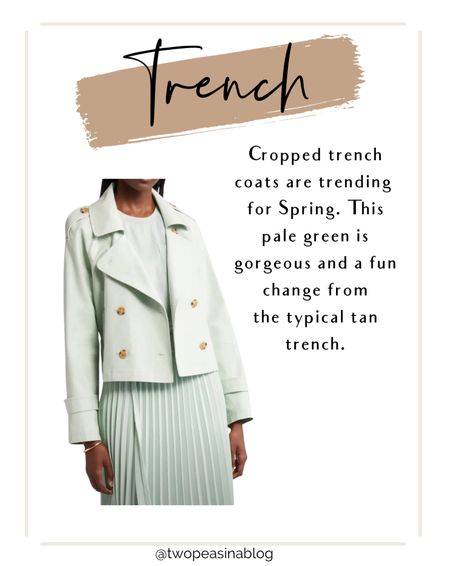 Cropped trench coat. Spring jacket. Trench. Spring trend. Nordstrom.

#LTKover40 #LTKSeasonal #LTKstyletip