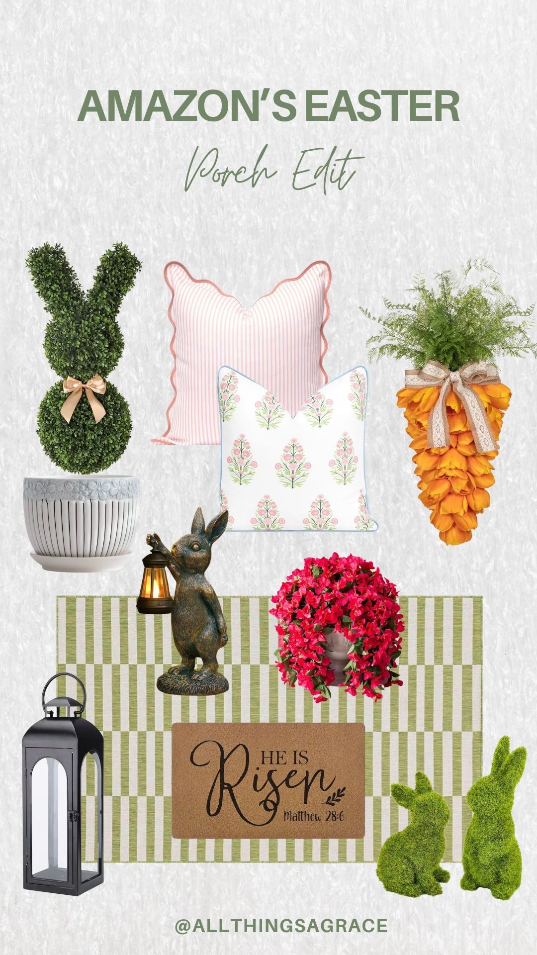 Amazon Easter Porch Edit 🌿🐰
These pieces are so cute for a little spring refresh! 

#LTKSpringSale #LTKHome
