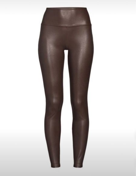 Faux leather leggings, brown leggings 

#LTKGiftGuide #LTKunder50 #LTKsalealert