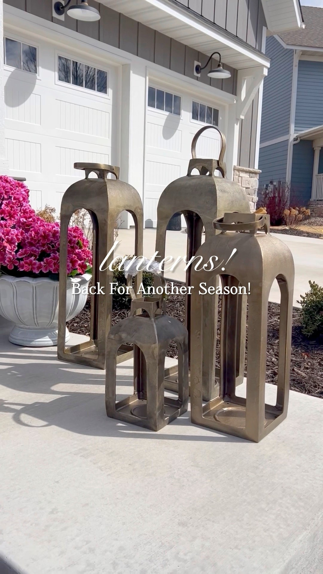 My favorite lanterns are back for summer—and they're one of those decor pieces I reach for year after year.

Whether styled on a front porch, layered on a patio, flanking an entryway, or adding warmth to a coffee table, lanterns instantly make a space feel inviting and collected. I love filling them with flameless candles for an effortless glow that lasts all season long.

#LTKSeasonal #LTKHome #LTKSaleAlert