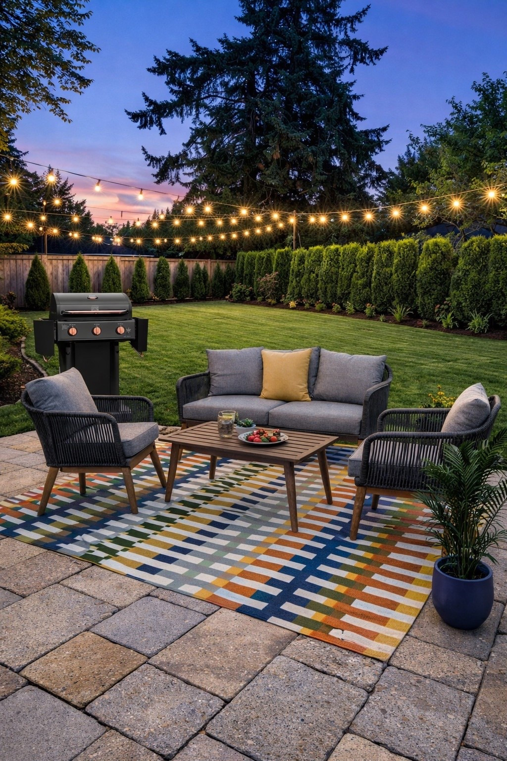 Outdoor gas grill, outdoor rug and outdoor dining set. All from @Wayfair. 

#LTKHome #LTKSaleAlert #LTKSeasonal