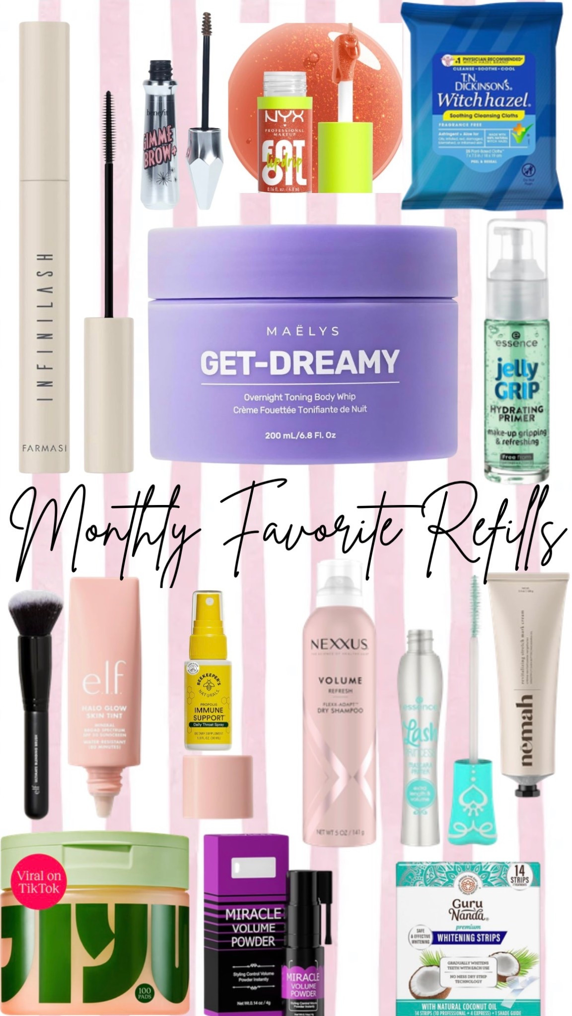 My monthly refills of my most used items! 

#LTKmorningroutine #LTKselfcare #LTKgrwm