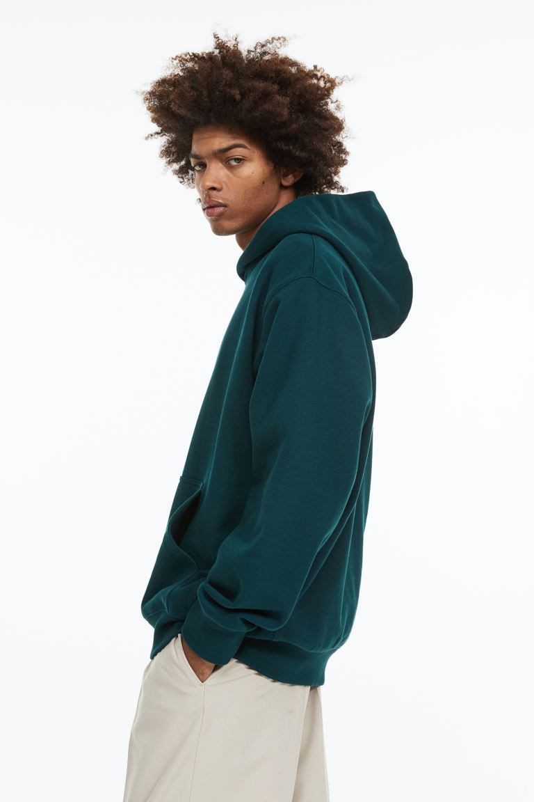 Oversized Fit Cotton Hoodie | H&M (US + CA)