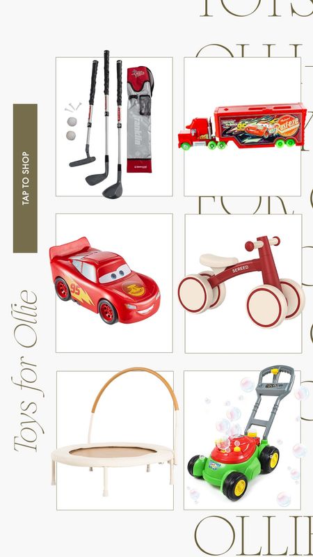 Toys for Oliver that he’s been loving! Y’all know he’s in a major CAR obsession. We have so many hot wheels and all the radiator springs tracks now! Will share a photo of them all, too! ❤️❤️

Toddler toys, cars movie, lightening McQueen cars, hot wheels tracks, gift ideas, gift idea, toddler gift idea 

#LTKfindsunder50 #LTKGiftGuide #LTKkids