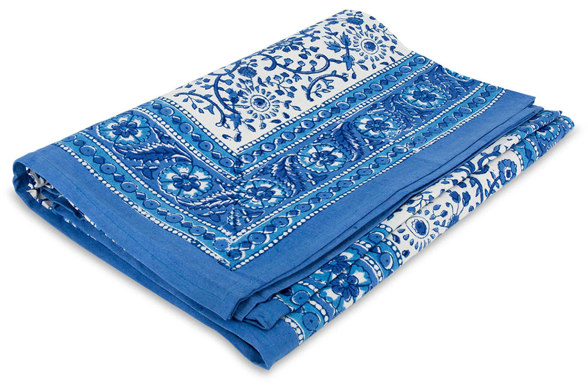 Raja Tablecloth- Blue | Furbish Studio