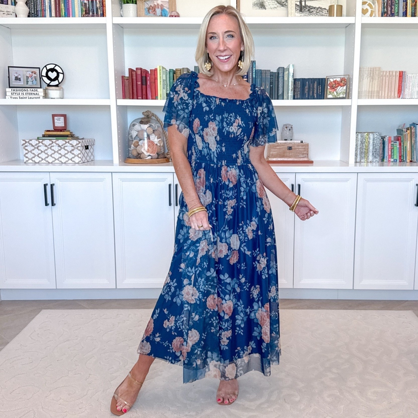 Amazon - special occasion dresses. Floral Square Neck Mesh Smocked Short Sleeve Maxi Dress - size small. 12 colors.

 

#LTKWedding #LTKSeasonal #LTKOver40