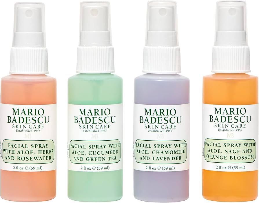 Mario Badescu Facial Spray Collection with Rose Water, Cucumber, Lavender and Orange Blossom, Mul... | Amazon (US)