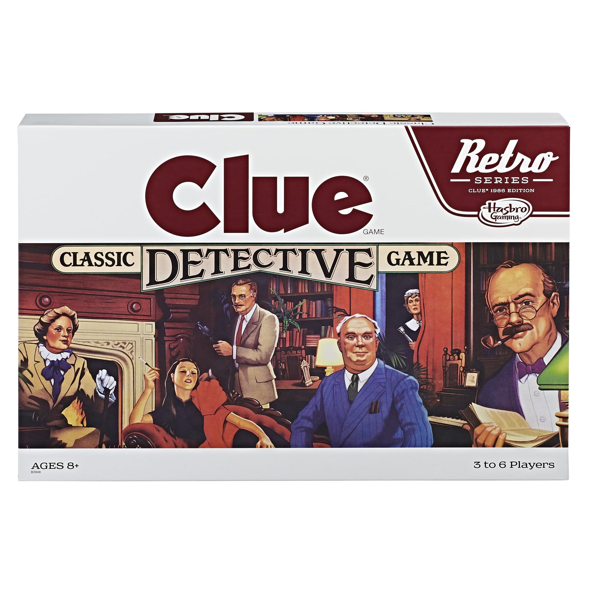 Hasbro Gaming Retro Series Clue 1986 Edition Board Game, Classic Mystery Game for Kids, Family Bo... | Amazon (US)