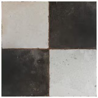 Merola Tile Kings Damero 17-5/8 in. x 17-5/8 in. Ceramic Floor and Wall Tile (11.02 sq. ft./Case)... | The Home Depot