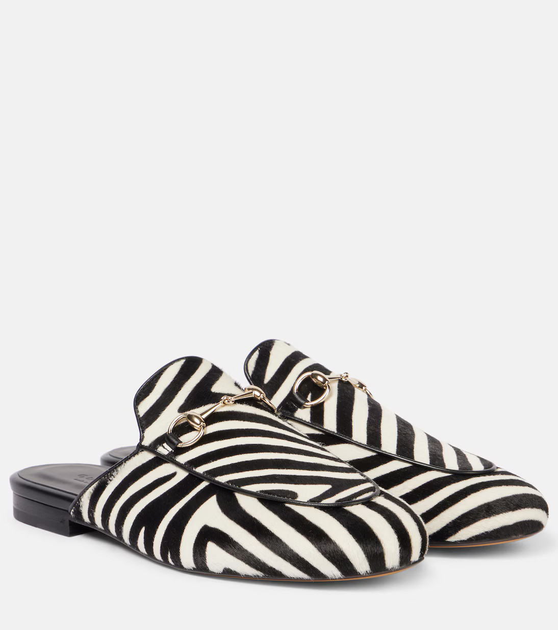 Horsebit zebra-print calf hair mules | Mytheresa (UK)