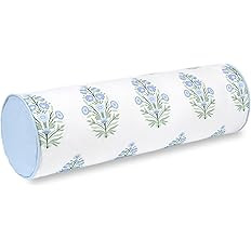 Hofdeco Premium Coastal Grandmillennial Patio Indoor Outdoor Bolster Pillow Cover Only, 6"x20" Wa... | Amazon (US)