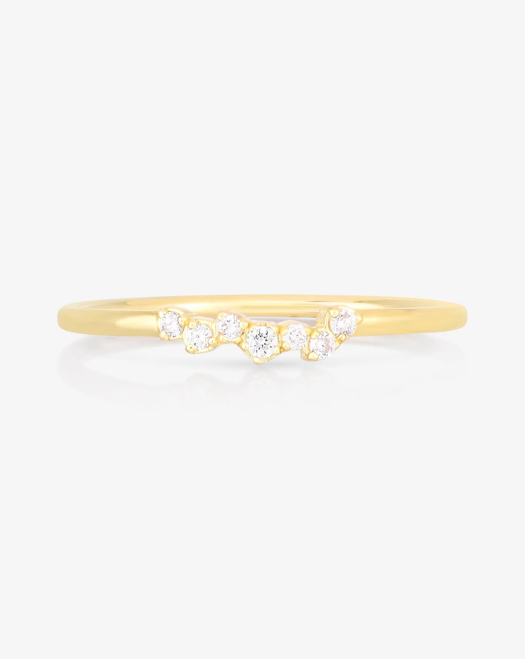 Scattered Diamond Stackable Ring | Ring Concierge