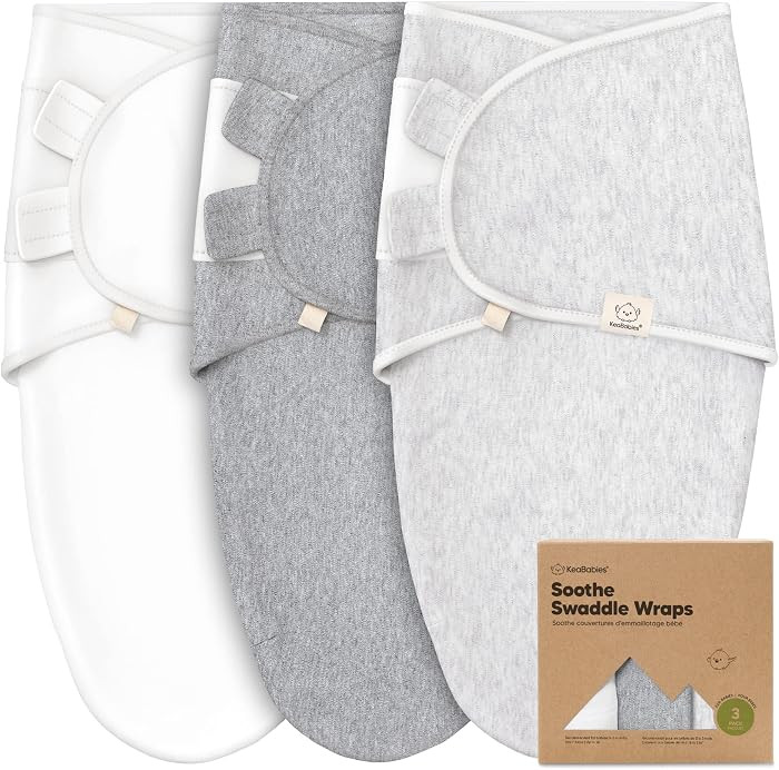 3-Pack Organic Baby Swaddle Sleep Sacks - Swaddles for Newborns, Infant 0-3 Months, Baby Girls, B... | Amazon (US)