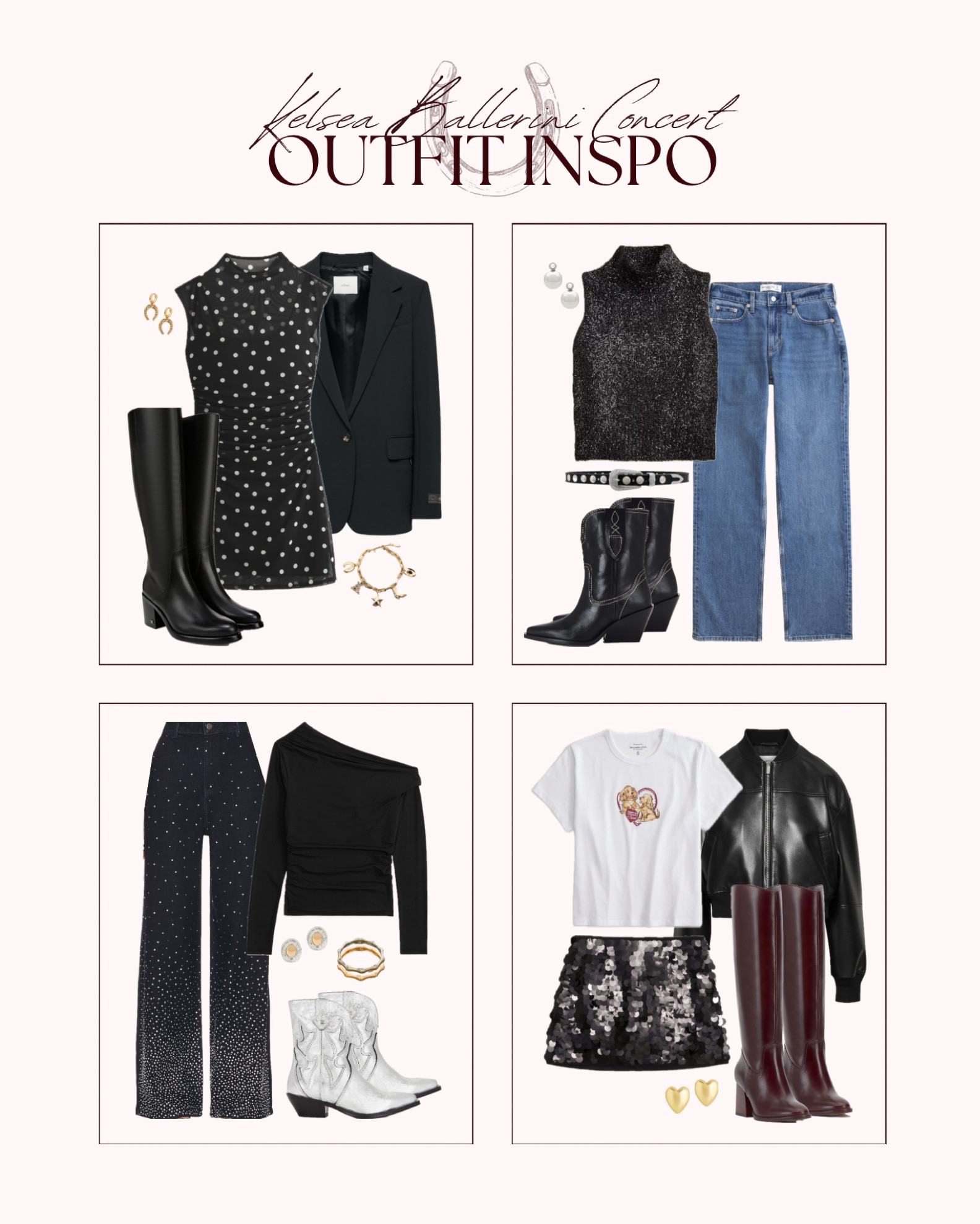 Kelsea Ballerini Concert Outfit Inspo🪩 So excited for Kelsea next month. Here’s some inspo for her current tour❣️ Kelsea Ballerini concert outfit, Country concert outfit, Girls night outfit, Abercrombie, Aritzia, Free People, Anthropologie, J.Crew, Revolve, Sam Edelman, Vince Camuto, Cowgirl boots

#LTKStyleTip