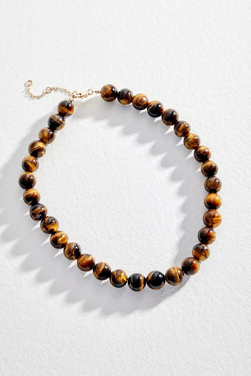 Silence + Noise Chunky Wood Bead Choker Necklace | Urban Outfitters UK