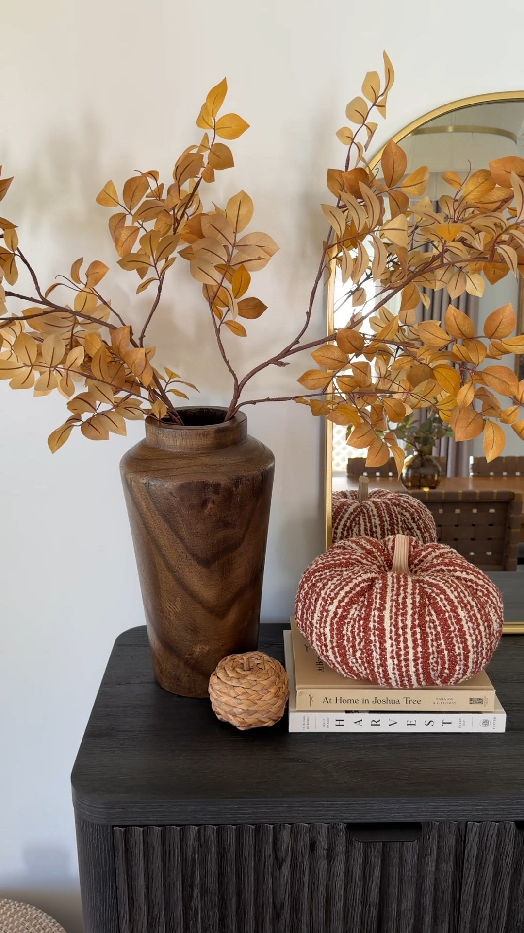 Better Homes & Gardens brown 10” beautiful fall colored vase from Walmart - under $20! 

#Walmarthome
#fallfinds

#LTKSeasonal