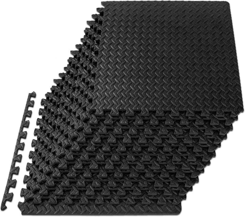 ProsourceFit Puzzle Exercise Mat ½ in, EVA Interlocking Foam Floor Tiles for Home Gym, Mat for H... | Amazon (US)