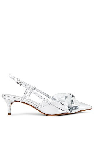 Judy Kitten Heel in Silver | Revolve Clothing (Global)