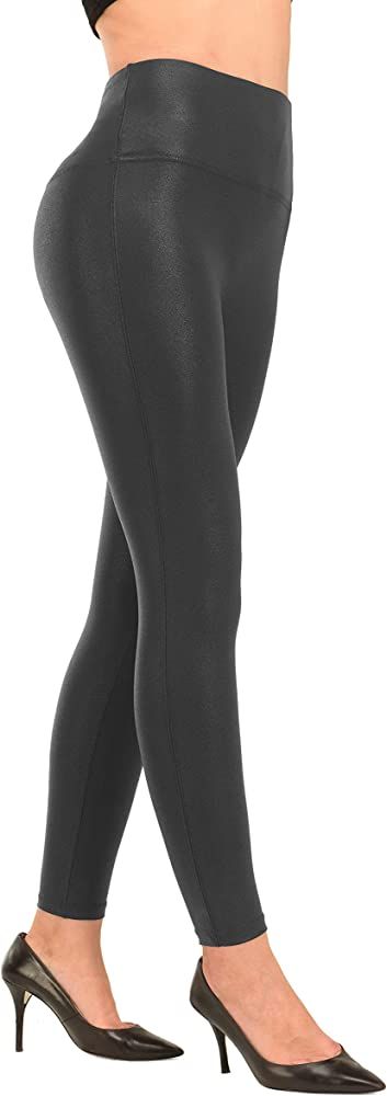 Amazon.com: RUFIYO Faux Leather Leggings for Women High Waisted Leather Pants Pleather Leggings T... | Amazon (US)