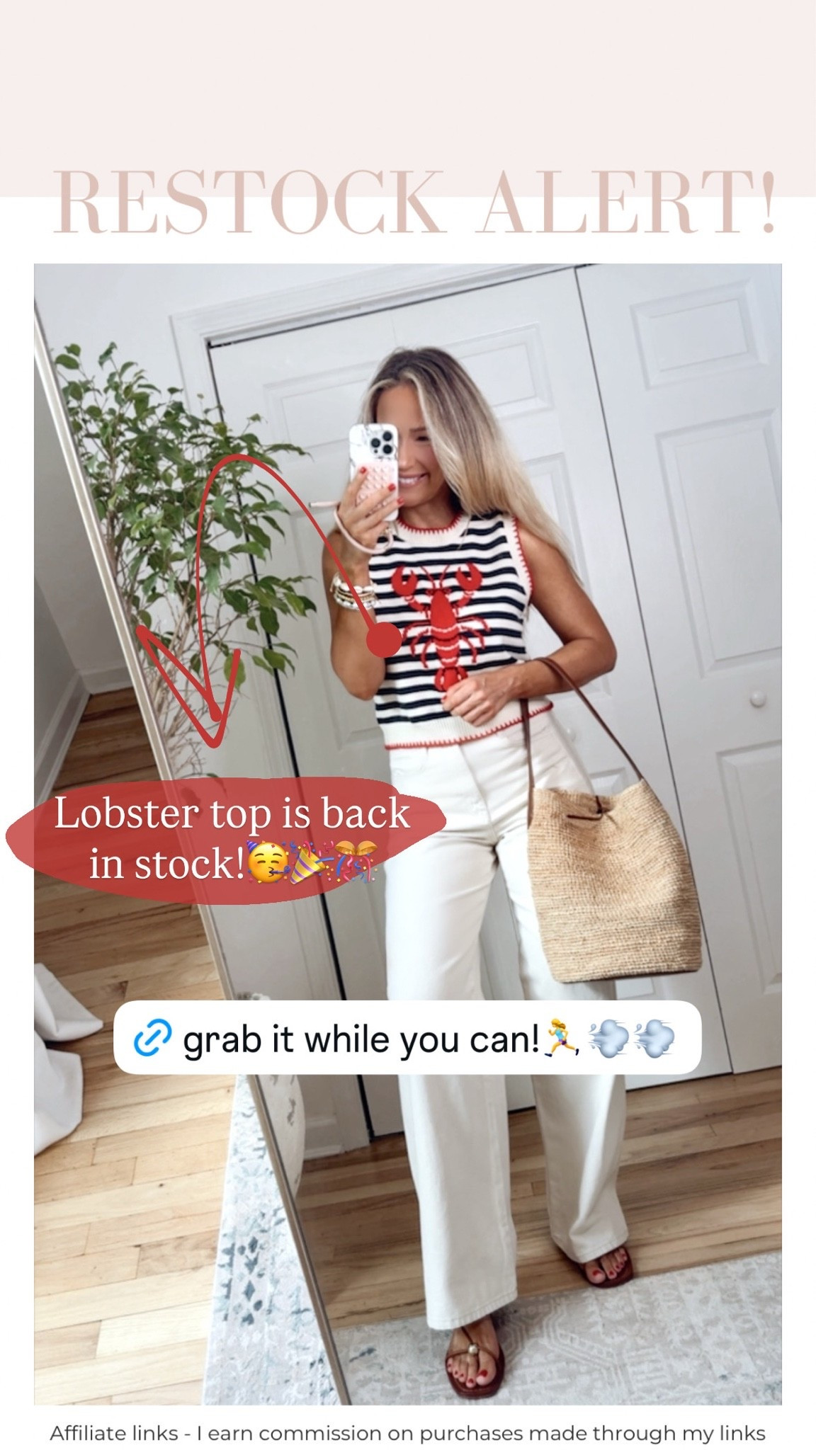 Affiliate links - I earn commission on purchases made through my links | Amazon fashion summer top, Zara ecru jeans wide leg, Fourth of July outfits, New England summer vacation outfit