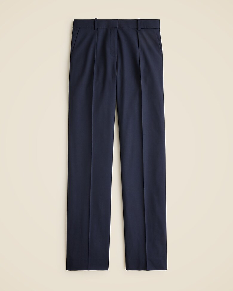 Mid-rise Portia pant in Italian stretch merino wool blend | J. Crew US