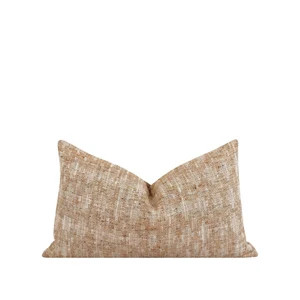 DOUBLE SIDED Cognac Lumbar Pillow Cover Ikat Pillow Cover - Etsy | Etsy (US)