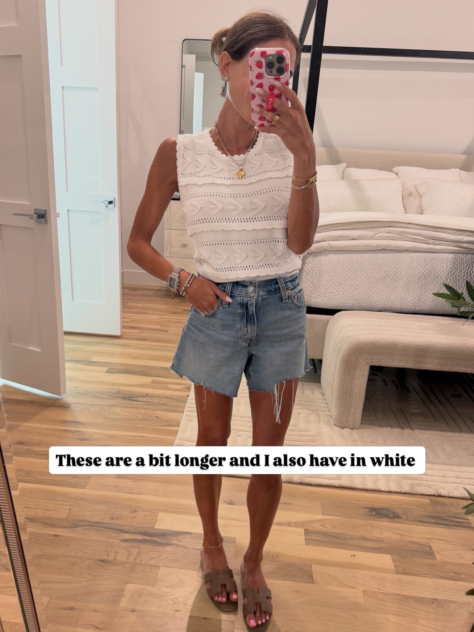 A slightly longer pair of denim shorts I love that are on sale wearing size 23

#LTKSaleAlert #LTKPetite