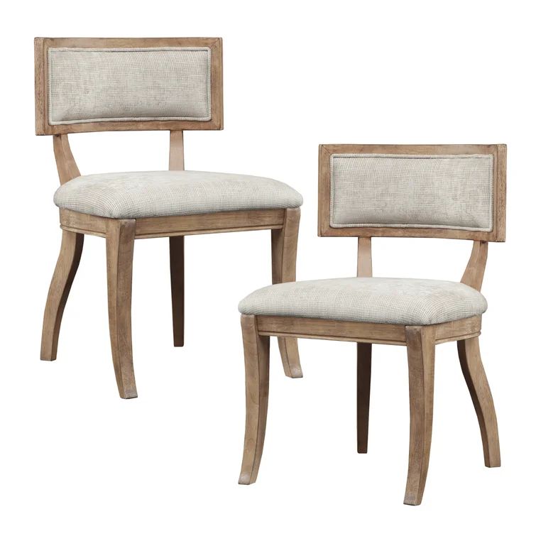 Marie Upholstered Parsons Chair in Light Natural (Set of 2) | Wayfair Professional