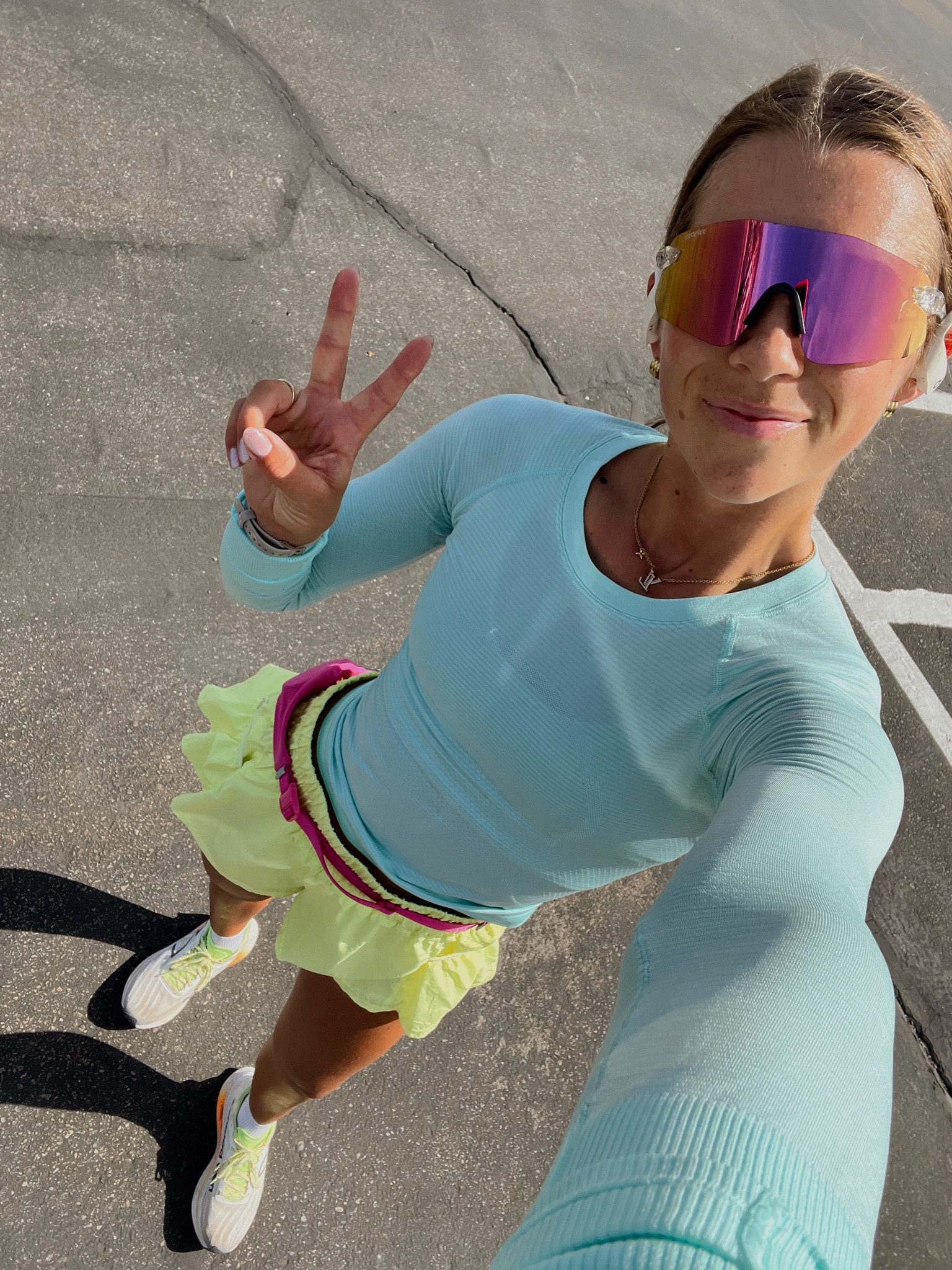 this outfit got me through my run today hahah🌸💛🩵

#LTKStyleTip #LTKActive #LTKFitness