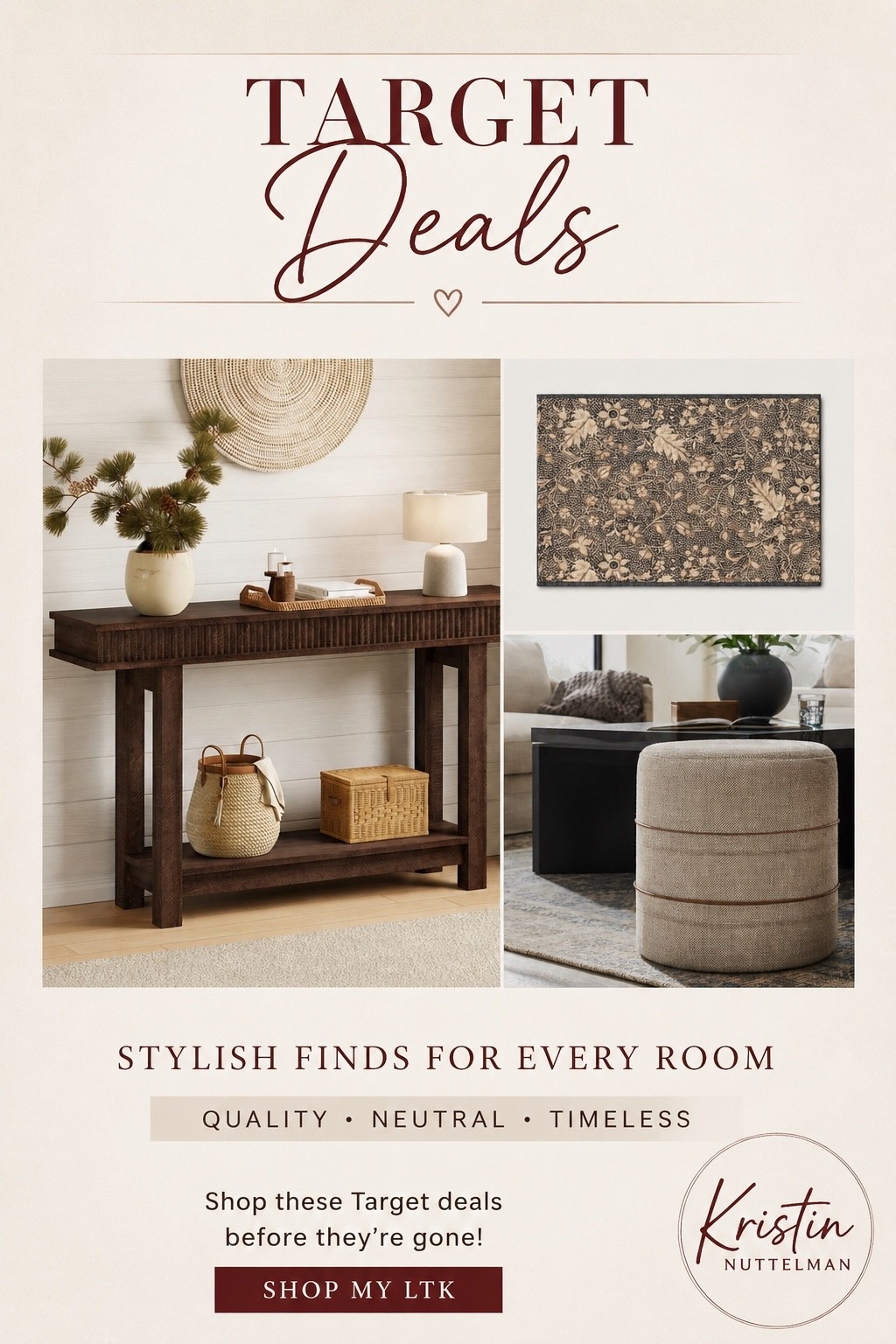 Target has some seriously good home deals right now! 🤎 These timeless finds are perfect for giving your space an easy refresh without overspending.

✨ Shop all of my Target favorites in my LTK before they’re gone!

#LTKSaleAlert #LTKHome #LTKSeasonal