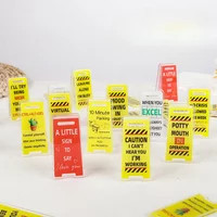 Acrylic Desk Sign ""Leave Me Alone, I'm Busy"" - Humorous Office Decor, Unisex Gift for Coworkers, Versatile Room Decor | AliExpress (US)