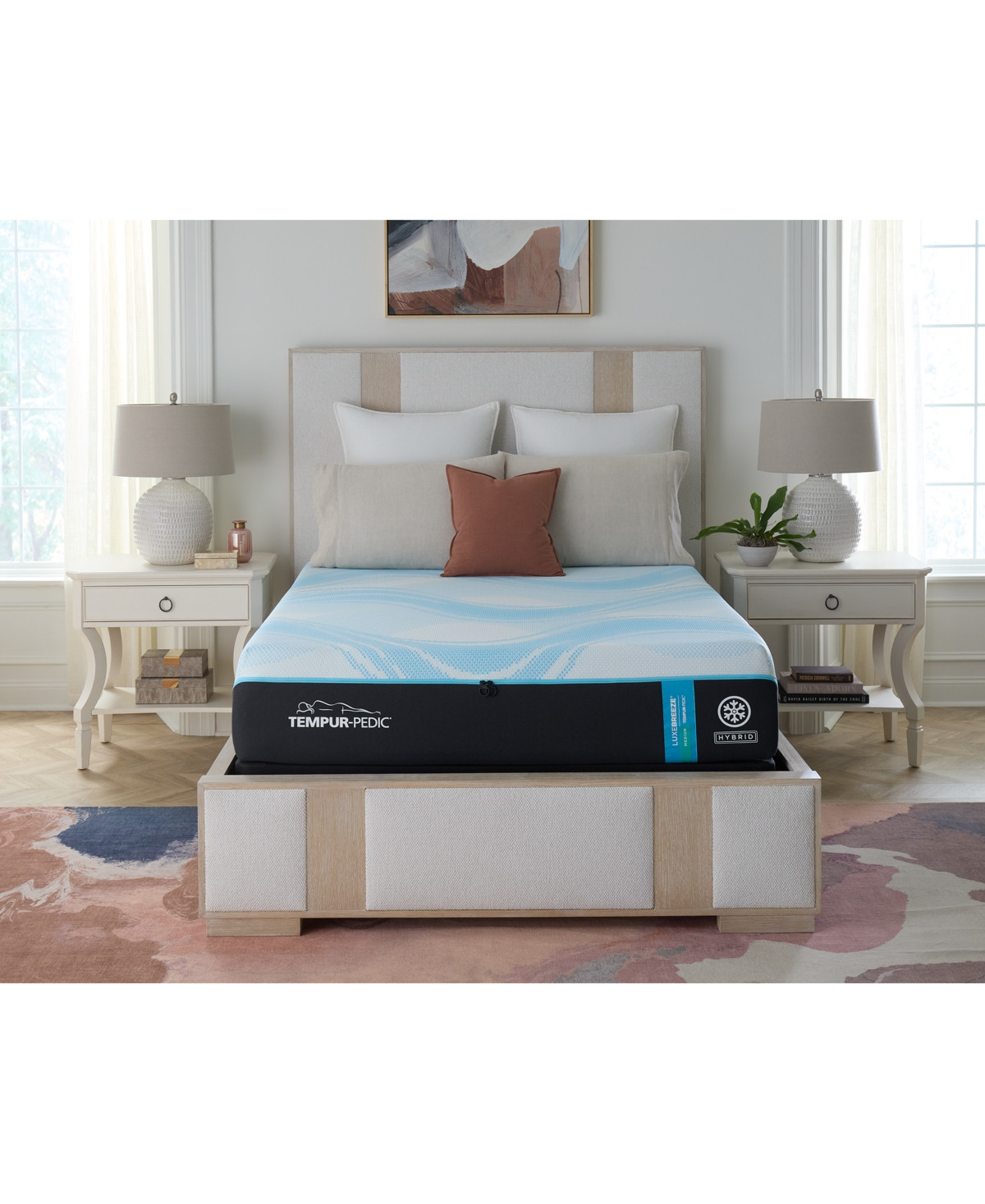 Tempur-Pedic LuxeBreeze 13" Medium Hybrid Cooling Mattress Set- Twin Xl | Macy's
