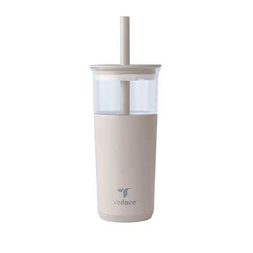 REDUCE Aspen - 20oz Vacuum Insulated Glass Tumbler - Extra Wide Straw & Lid | Amazon (US)