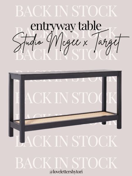 Entryway table, console table, studio mcgee table, entryway furniture, living room furniture