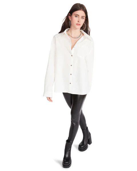 FAUX LEATHER LEGGINGS BLACK | Steve Madden (US)