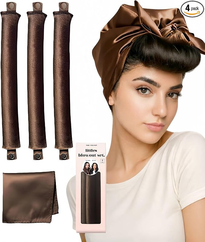 Littles Heatless Curls Overnight Rods Velvet Hair Curler to Sleep in No Heat Heatless Curling Iro... | Amazon (US)