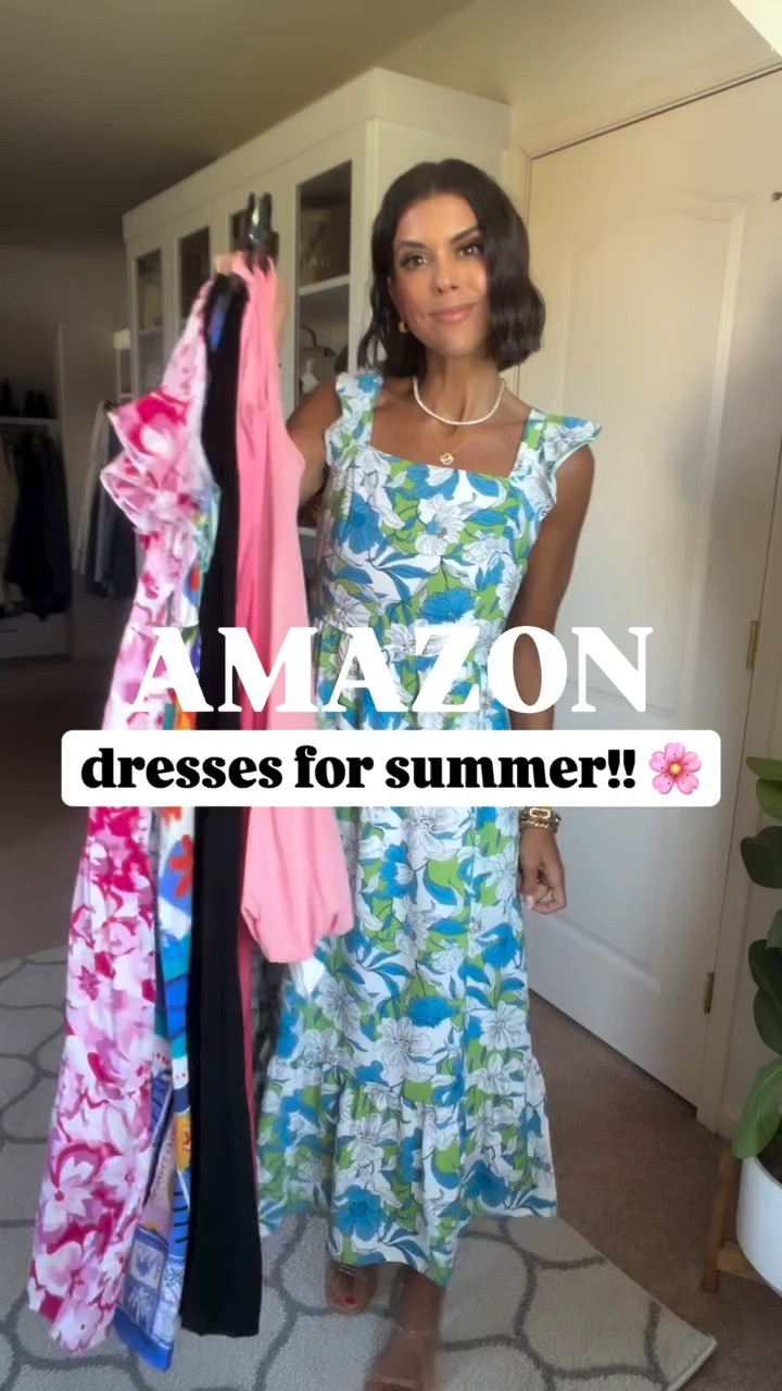 Amazon summer dresses! I’m 5’5 and in size small in all. Pink off the shoulder dress runs small, consider sizing up.

#LTKgrwm #LTKootd #LTKdayinmylife