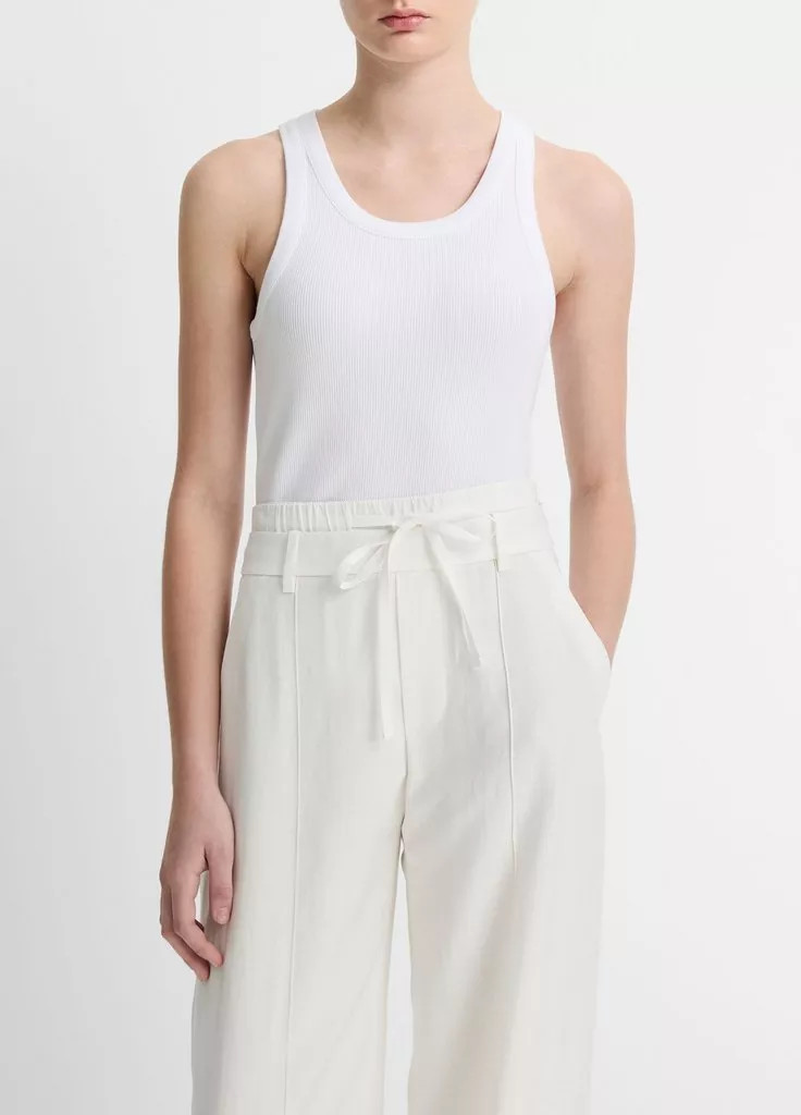 Ribbed Scoop-Neck Tank | Vince LLC