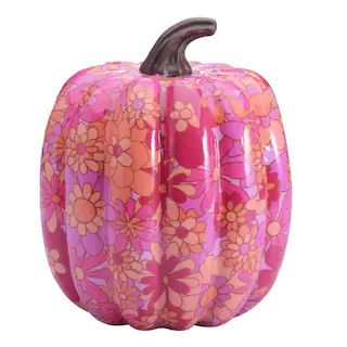 9" Pink Floral Pumpkin Tabletop Décor by Ashland® | Michaels Stores