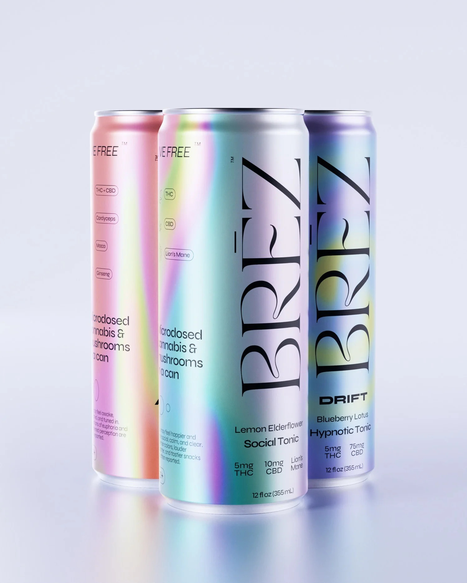 Cannabis Trio | Non-Alcoholic Seltzers | BRĒZ | BRĒZ